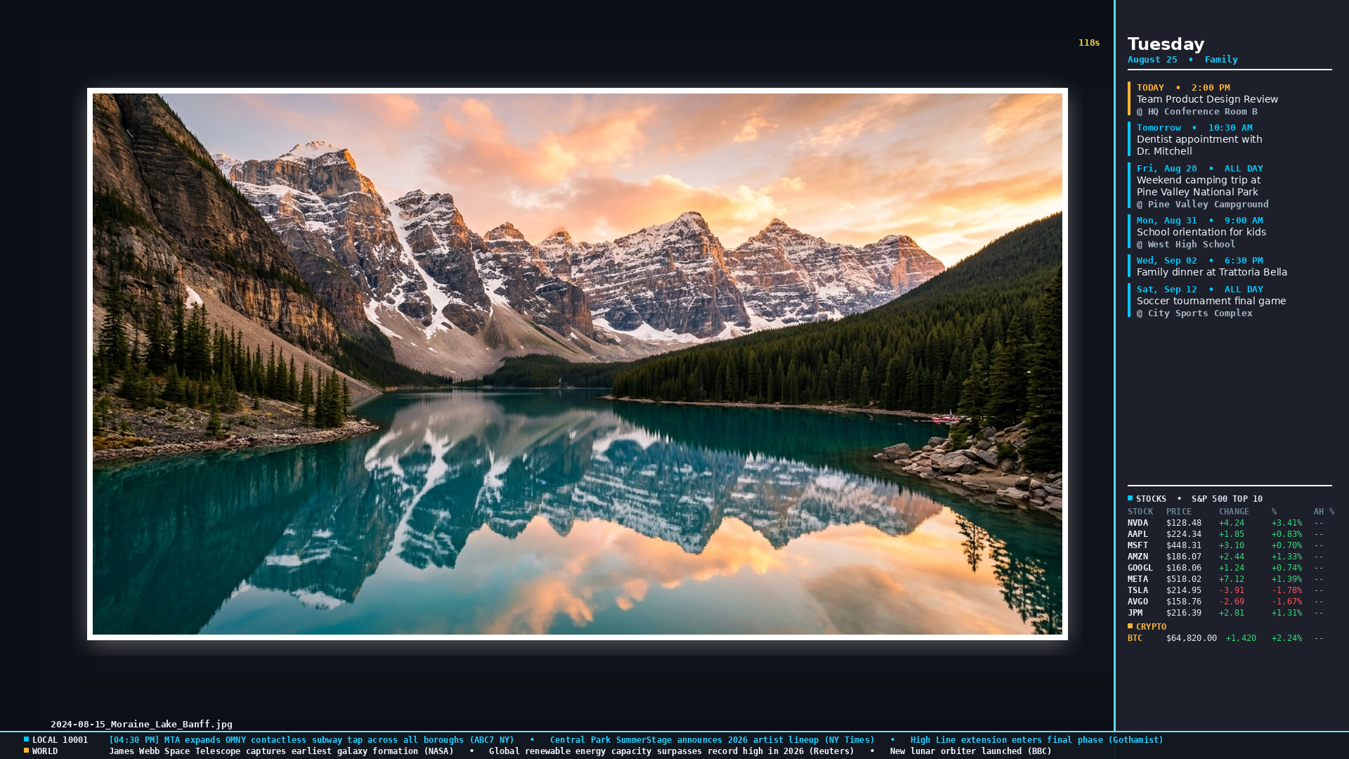 piTrove Digital Picture & Video Frame Interface Preview